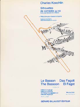 Illustration de Silhouette de comédie, suite de 12  pièces pour basson et orchestre, réd. piano