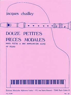 Illustration de 12 petites pièces modales pour flûte à bec soprano (ou alto) et piano
