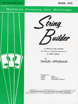 Illustration de String builder - Vol. 1 : livre du professeur pour violon, alto, violoncelle, contrebasse