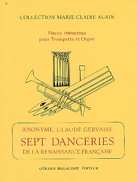 Illustration de 7 Danceries de la Renaissance française (tr. Alain) pour trompette et orgue