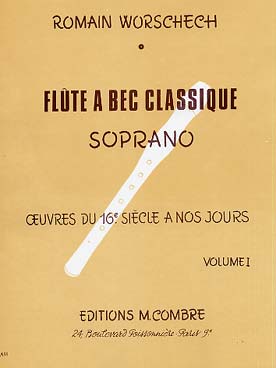 Illustration flute a bec  classique soprano