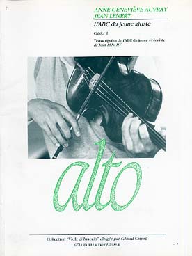 Illustration de L'ABC du jeune altiste. Transcription de l'ABC du jeune violoniste de Lenert - Vol. 1