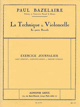Illustration bazelaire technique violoncelle vol. 2