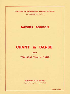 Illustration de Chant et danse pour trombone ténor et piano