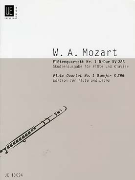 Illustration mozart quatuor avec flute n° 1 k 285