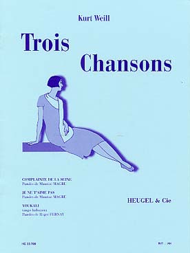 Illustration de Trois Chansons : Youkali, je ne t'aime pas et complainte de la Seine