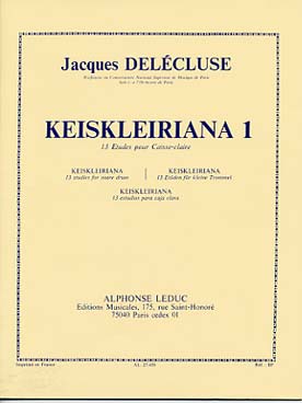 Illustration de Keiskleiriana 1 : 13 études pour caisse claire
