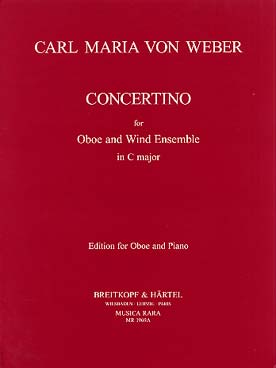 Illustration de Concertino en do M pour hautbois et orchestre, réd. piano
