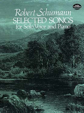 Illustration de Selected songs (éd. Dover), 100 lieder de Schumann pour voix solo et piano