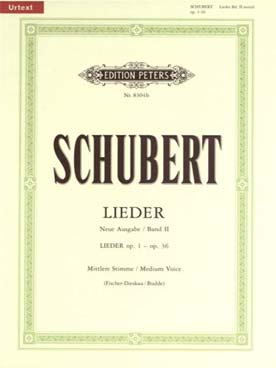 Illustration de Lieder Vol. 2 op. 1 à 36, voix moyenne
