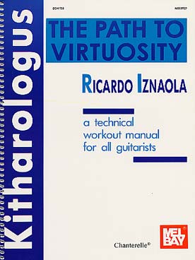 Illustration de Kitharologus : the path to virtuosity (le chemin de la virtuosité), manuel technique pour tous les guitaristes