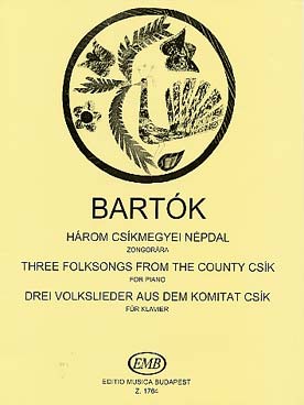 Illustration bartok hungarian folksongs country csik