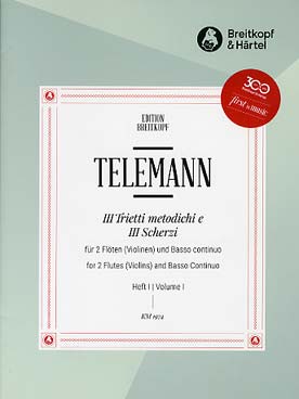 Illustration telemann trietti 2 flutes/b.c. n° 1