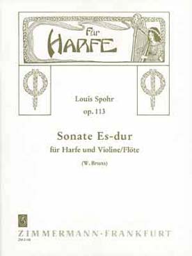Illustration de Sonate op. 113 en mi b M pour flûte et harpe
