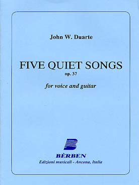 Illustration duarte five quiet songs op. 37 (anglais)