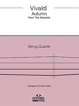 Illustration de Les 4 Saisons op. 8/3 RV 293 en fa M : L'Automne (tr. quatuor à cordes)