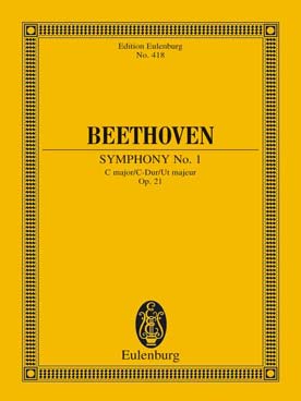 Illustration de Symphonie N° 1 op. 21 en do M - éd. Eulenburg