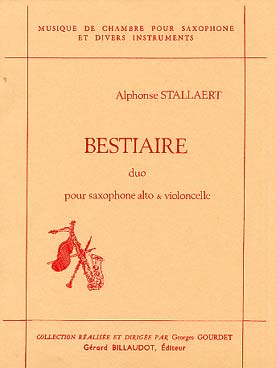 Illustration stallaert bestiaire saxo/violoncelle