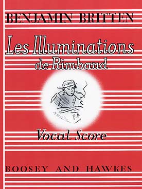 Illustration de Les Illuminations op. 18 pour soprano ou ténor et orchestre à cordes, réd. piano