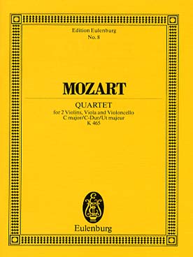 Illustration de Quatuor à cordes K 465 en do M "Dissonanzen oder Querstände"