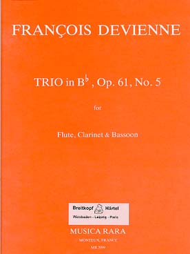 Illustration de Trio op. 61 N° 5 en si b M pour flûte, clarinette et basson