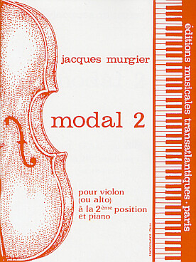 Illustration de Modal 2 pour violon (ou alto) et piano