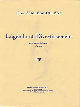 Illustration de Légende et divertissement pour  clarinette basse et piano