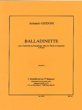 Illustration de Balladinette pour clarinette ou saxophone alto ou ténor
