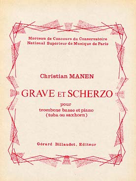 Illustration de Grave et scherzo pour saxhorn basse, trombone basse ou tuba   
