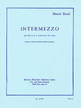 Illustration de Intermezzo pour tuba en ut ou saxhorn basse