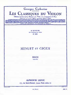 Illustration bach js menuet et gigue (class. 179)