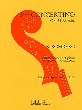 Illustration de Concertino N° 3 op. 51 en ré m - éd. Delrieu