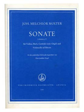 Illustration de Sonate pour violon, harpe, clavecin ou orgue et violoncelle ad lib.