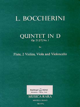 Illustration boccherini quintette op. 21/1 flute/quat