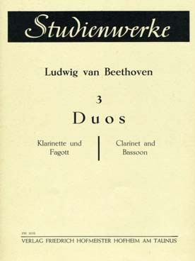 Illustration beethoven duos (3) clarinette et basson