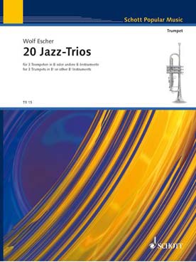 Illustration escher 20 jazz trios instruments en si b