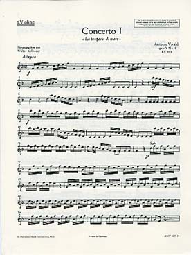 Illustration vivaldi concerto op. 10/1 violon 1