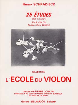 Illustration schradieck 25 etudes op. 1 vol. 2
