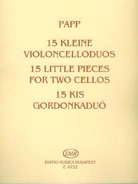 Illustration de 15 Petites pièces pour 2 violoncelles