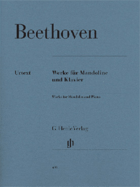 Illustration beethoven oeuvres pour mandoline & piano