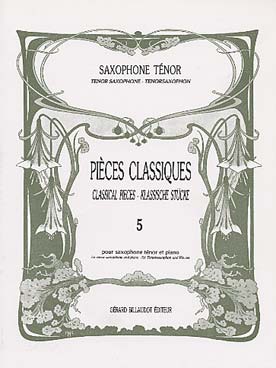 Illustration pieces classiques (lacour) tenor vol. 5