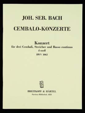 Illustration de Concerto BWV 1063 pour 3 clavecins et orchestre à cordes