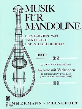 Illustration de Andante mit variationen für mandoline  und cembalo/gitarre (Behrend)