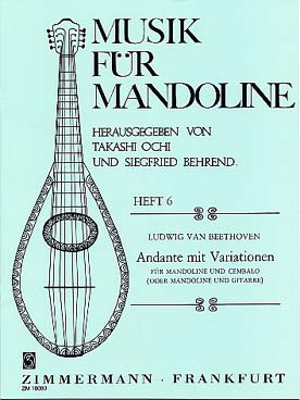 Illustration de Andante mit variationen für mandoline  und cembalo/gitarre (Behrend)