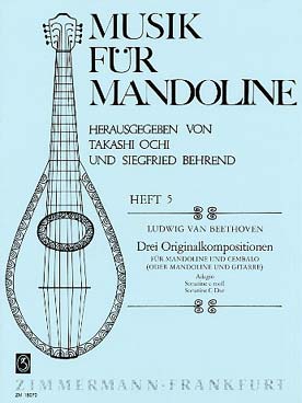 Illustration de 3 Originalkompositionen für mandoline und cembalo (Behrend)