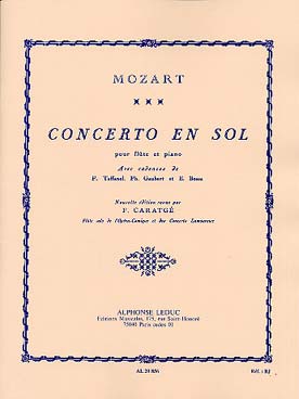 Illustration mozart concerto n°  1 k 313 en sol maj