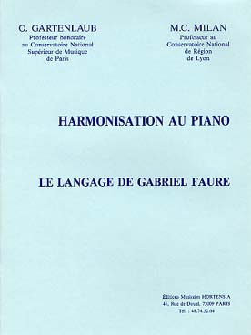 Illustration de Harmonisation au piano Le langage de Gabriel Fauré