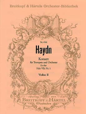 Illustration haydn concerto hob viie:1 violon 2