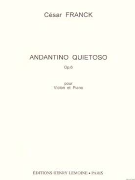 Illustration franck andantino quietoso op. 6