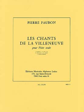 Illustration paubon les chants de la villeneuve